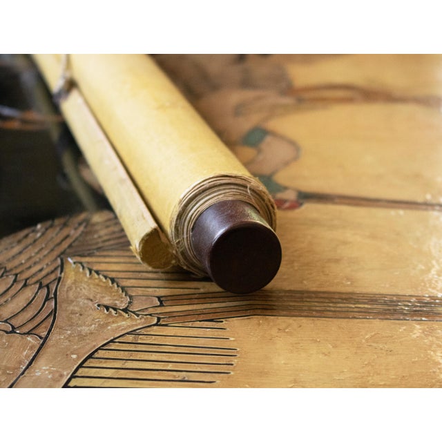 1900-1940s Large Japanese Silk Scroll Painting "Two Carps", Signed and Sealed For Sale - Image 11 of 15