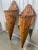 Traditional Vintage Pair of Graduated Bamboo Wall Pockets For Sale - Image 3 of 6