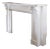 Antique White Painted Victorian Fireplace Mantel For Sale