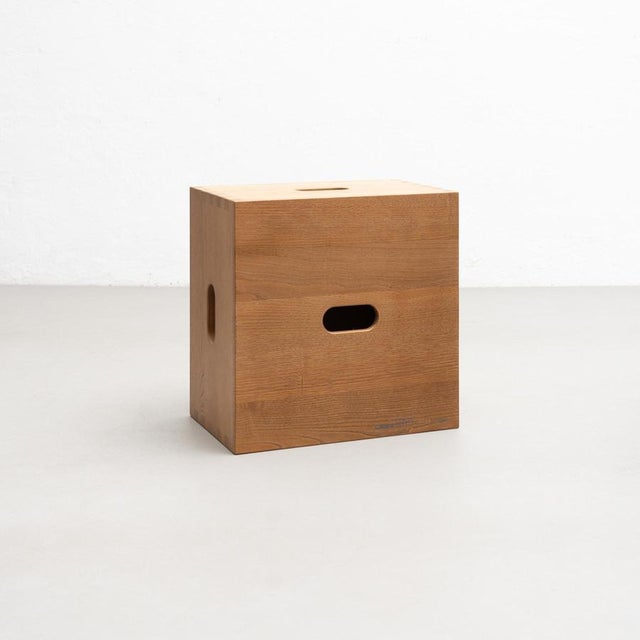 Le corbusier lc14 tabouret cabanon wood stool for cassina designed in 1952 for his cabanon, a cabin built by le corbusier...