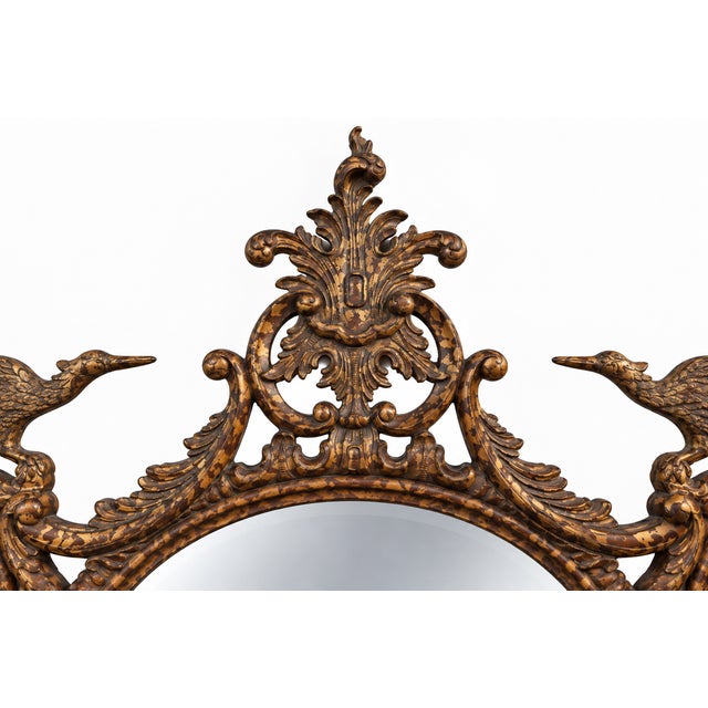 La Barge LaBarge Chinese Chippendale Style Gilded Faux Tortoise Mirror - 74 Inches For Sale - Image 4 of 10