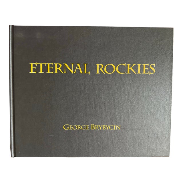 Vintage 1995 Black & Gold Coffee Table Book: Eternal Rockies For Sale