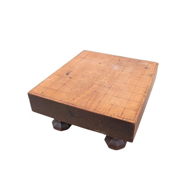 Japanese Vintage Japanese Shogi Game Board, Keyaki Wood, Carved Design, 1920s For Sale - Image 3 of 10