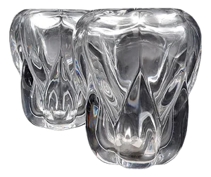 Clear Crystal Vases by Antonio & Guido Bon for Val St Lambert - 1960s, Set of x