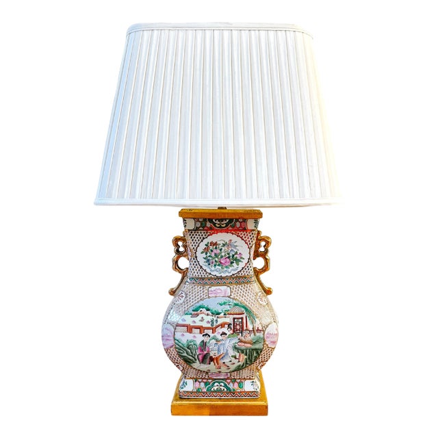1980s Mario Buatta for Frederick Cooper Chinoiserie Table Lamp For Sale