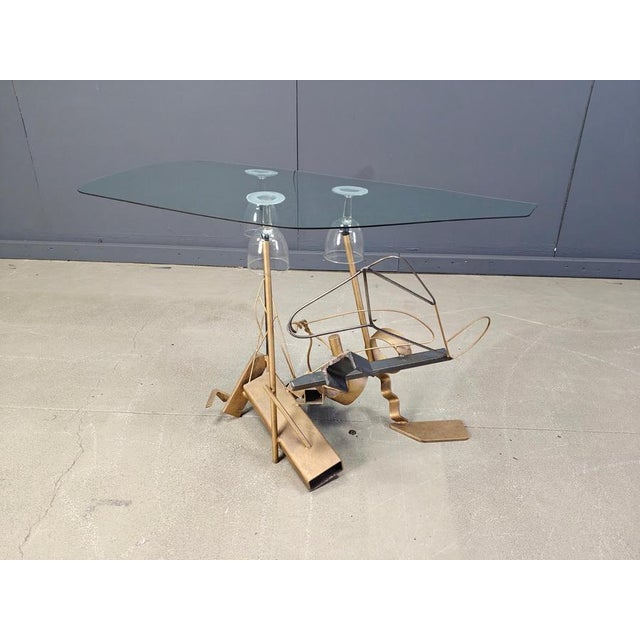 1990s Sculptural Lounge Chair Set with Coffee Table, 1996, Set of 4 For Sale - Image 5 of 15