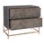 2 Drawer Chevron Chest For Sale - Image 4 of 9