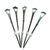 Vintage Rogers & Bro Beaux Art Silver Plate Lobster and Shellfish Picks. - Set of 5 For Sale - Image 4 of 9
