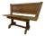 Vintage Belgian Oak Bench by De Puydt, 1960s For Sale