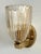 Italian Art Deco Style Brass and Murano Glass Wall Sconces, 1990s, Set of 2 For Sale - Image 6 of 12