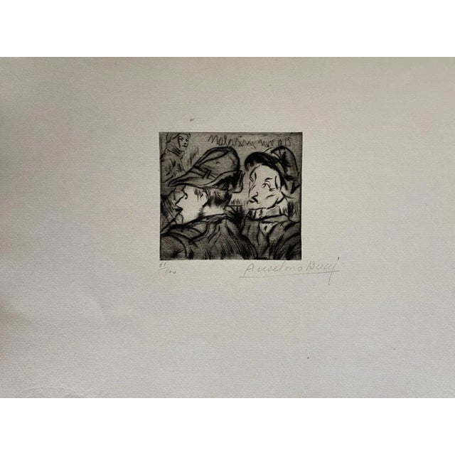 Anselmo Bucci, Military, Etching, 1917 For Sale - Image 3 of 3