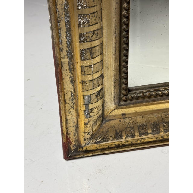 Louis Philippe Gilded Mirror, 19th Century For Sale - Image 4 of 16