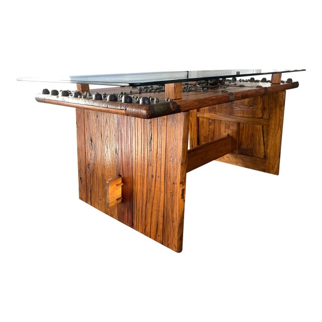 Bespoke Executive Desk From Old Chinese Temple Gates For Sale - Image 4 of 13
