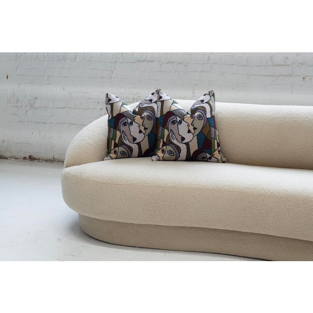 Discover a touch of artistic elegance and unparalleled comfort with this pair of down-filled throw pillows, handcrafted...