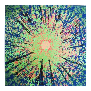 1980s "Radiance" Abstract Serigraph by Jon d'Orazio For Sale