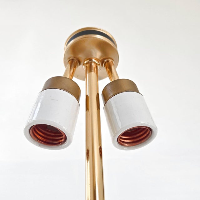 Vintage Table Lamp in Bronze and Gilt Brass by Gaetano Sciolari, 1970s For Sale - Image 6 of 16