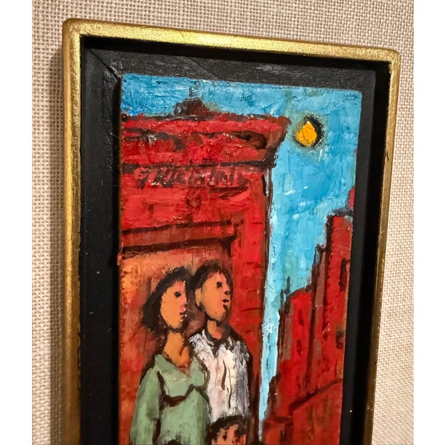 Frank Kleinholz, Mid Century Oil Painting Family on Fire Escape Frank Kleinholz WPA NYC Tenements, 20th century For Sale - Image 11 of 11