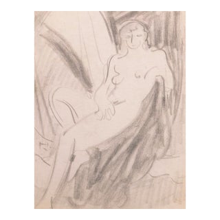 'Seated Nude' by Victor Di Gesu, Paris, Louvre, Salon D'Automne, Académie Chaumière, Carmel, Los Angeles County Museum of Art For Sale