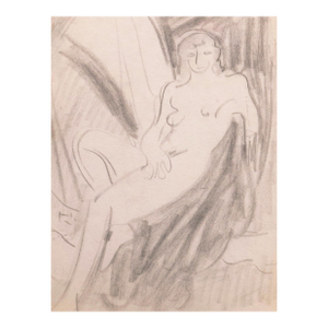 'Seated Nude' by Victor Di Gesu, Paris, Louvre, Salon D'Automne, Académie Chaumière, Carmel, Los Angeles County Museum of Art