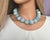 Metal Massive Natural Aquamarine & Freshwater Pearl Necklace, 23–24 Mm Aquamarine Beads, Statement Gemstone Necklace For Sale - Image 7 of 7