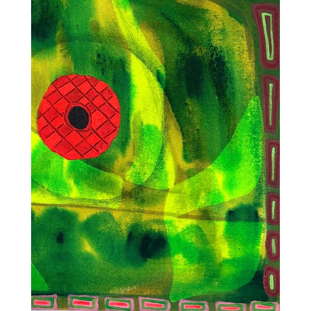 2020s Max Manning “Untitled (CVS189)” Contemporary Pink and Green Geometric Abstract Painting, 2020 For Sale - Image 5 of 8
