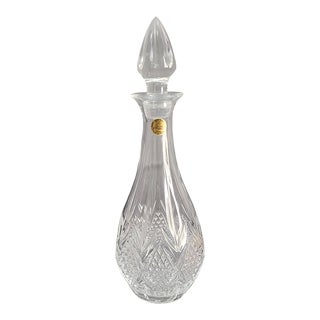 Vintage French Cristal d'Arques Crystal Wine Liquor Decanter For Sale