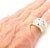 Contemporary Cartier 18k Yellow Gold Diamond Wide Band Ring Size 51 US 5 3/4 For Sale - Image 3 of 11