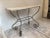 Modern Vintage French Iron & Marble Cafe Table For Sale - Image 3 of 3