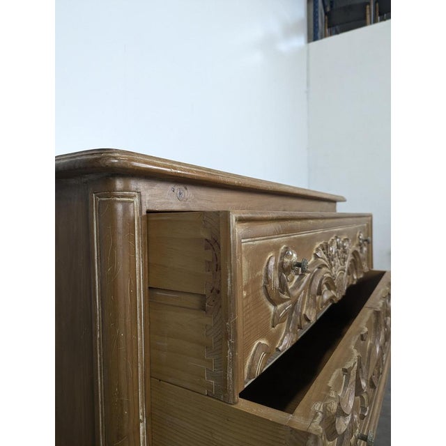 Directoire Style Chest of Drawers in Canted Pine For Sale - Image 5 of 7