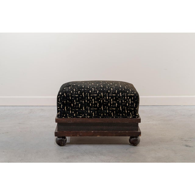 Small Art Deco Spanish Ottoman, 1930s For Sale - Image 9 of 9