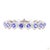 This bracelet from our contemporary estate collection centers on tanzanite accents totaling 10.88 carats for rich,...