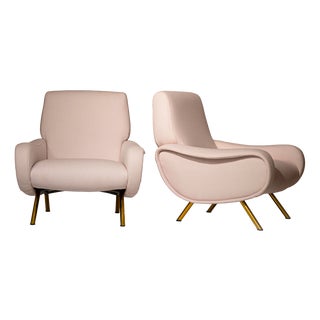 Vintage Lounge Chairs by Marco Zanuso for Arflex, 1951, Set of 2 For Sale