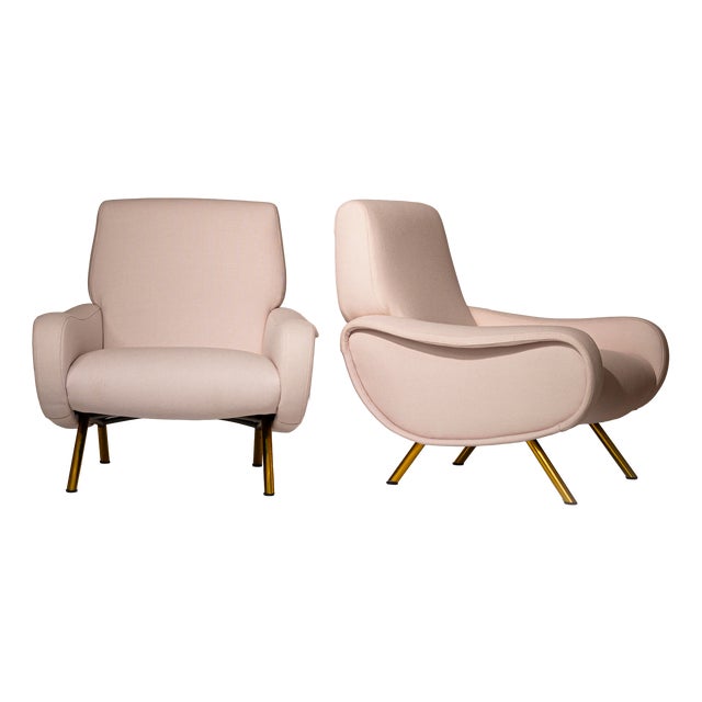 Vintage Lounge Chairs by Marco Zanuso for Arflex, 1951, Set of 2 For Sale