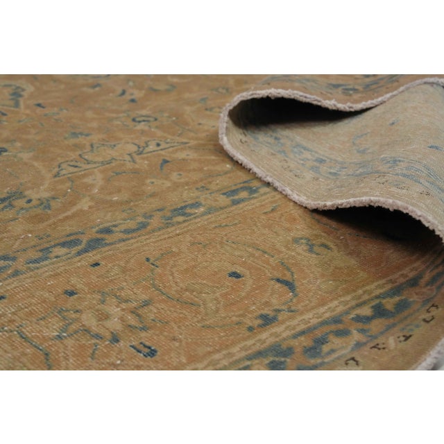 Beige 1970s Vintage Persian Handmade Wool 10x13 Beige Area Rug For Sale - Image 8 of 11