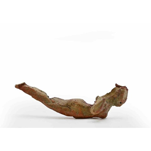 Sirio Pellegrini, Modern Gymnast Sculpture, 1960s, Terracotta For Sale - Image 4 of 5