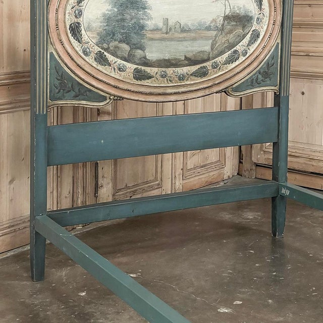 19th Century Dutch Neoclassical Louis XVI Painted Bed For Sale - Image 10 of 18
