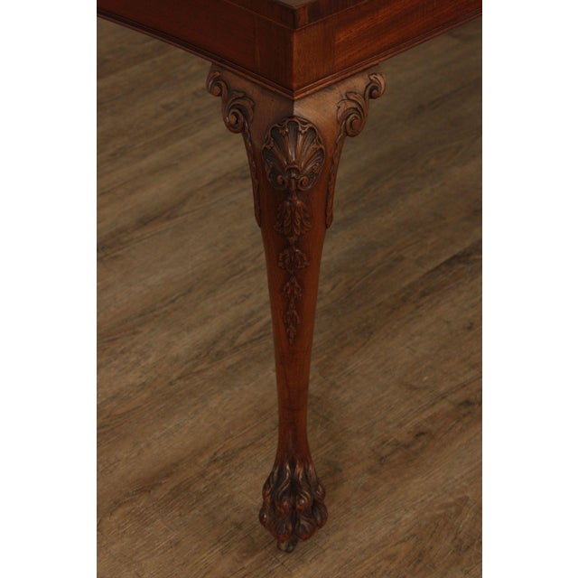 Irish Georgian Style Expandable Mahogany Dining Table For Sale - Image 12 of 12