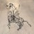 Metal Folk Art Continuous Wire Pegasus Sculpture by Thai Varick For Sale - Image 7 of 12