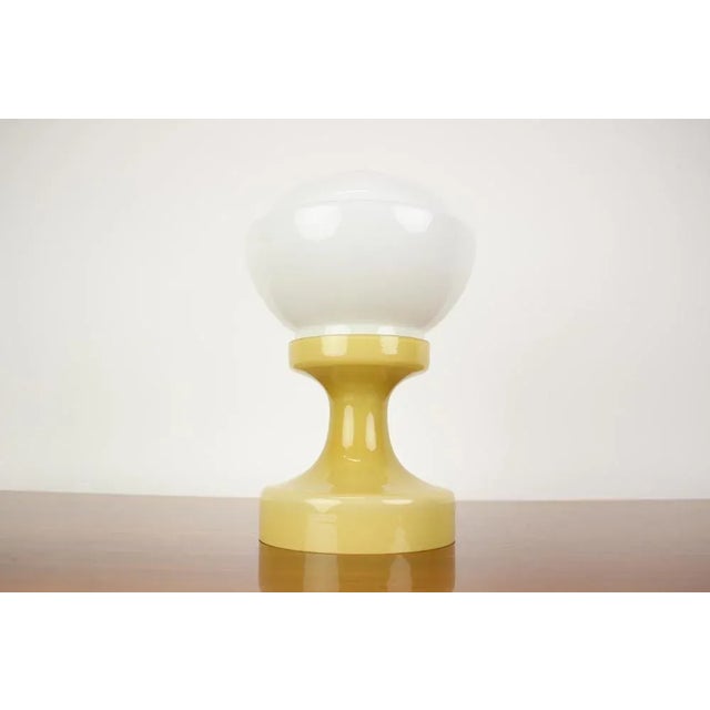 Glass Table Lamp by Valasske Mezirici, 1970s For Sale - Image 3 of 9