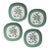 Set of Four (4) MCM Taylor Smith Taylor Dinner Plates in Coffee Tree Pattern For Sale