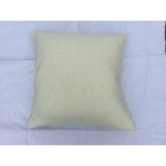 2020s Off White European Boucle Pillow For Sale - Image 5 of 5