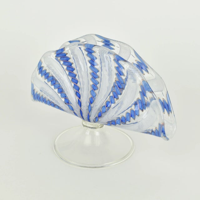 Vintage Murano Glass Latticino Napkin Holder, 1960s For Sale - Image 5 of 8