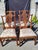 Brown Set of 4 Early 20th Century English Dining Room Chairs For Sale - Image 8 of 16