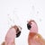 Pair of Mid-Century Hand-Blown Murano Rose Hued Cockateel Sculptures W/ 24k Gold For Sale - Image 9 of 13