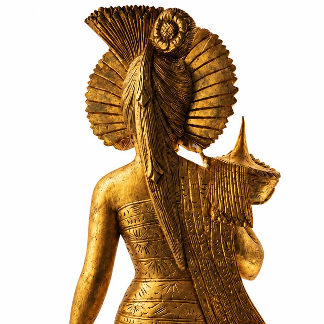 Mas Bali, Female Figure, 1900, Wood For Sale - Image 9 of 12