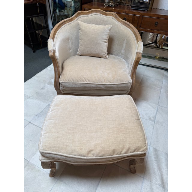 Design Plus Gallery presents the Love Chair + Ottoman by Wisteria for Zentique. The set is heavily styled after classic...