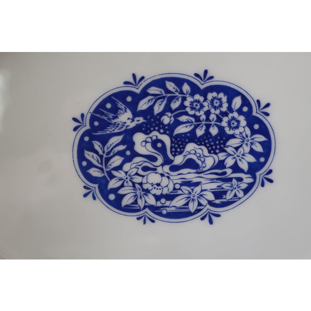 Antique Haviland Limoges Blue & White Gilt Dinnerware Service, 48 Pieces For Sale - Image 16 of 18