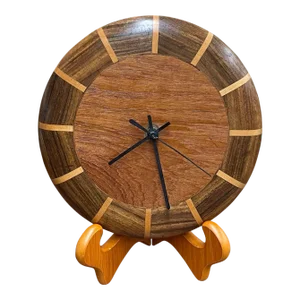 Vintage Mid Century Modern Style Wooden Wall Clock