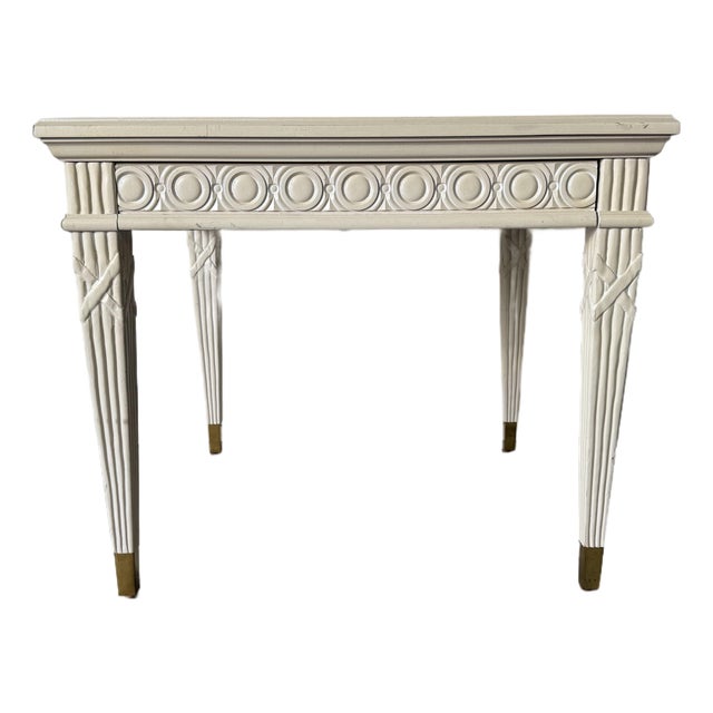 Vintage Neoclassical Style One-Drawer End Table / Nightstand by Century Furniture For Sale