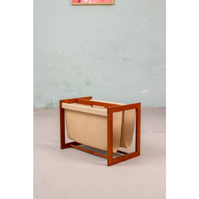 Vintage Teak Newspaper Stand by Aksel Kjersgaard, 1960s For Sale - Image 11 of 11